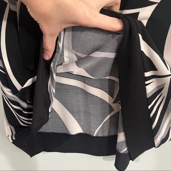 White House Black Market size small abstract pattern dress - Picture 7 of 9